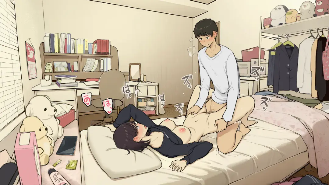 [Wakamatsu] Kazoku Zaitaku-chuu demo Jibun no Heya de Nantoka Sex Suru Gakusei Jidai Fhentai - Page 38