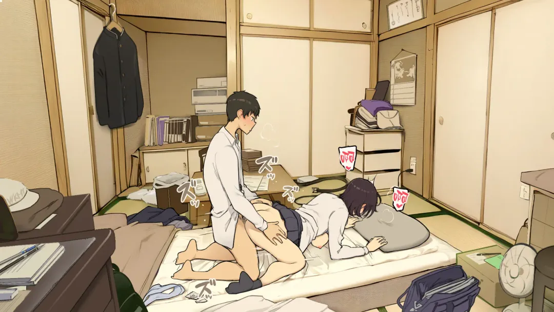 [Wakamatsu] Kazoku Zaitaku-chuu demo Jibun no Heya de Nantoka Sex Suru Gakusei Jidai Fhentai - Page 13