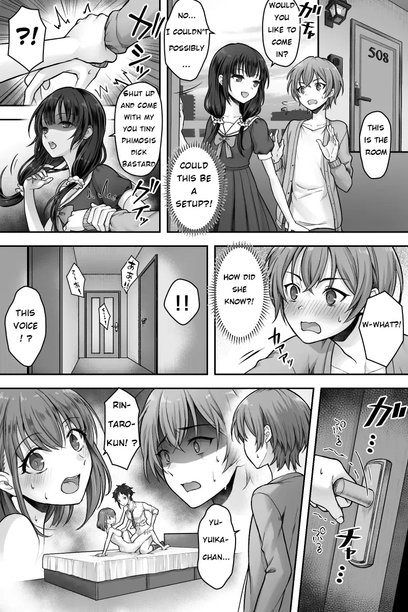 [Sasanoma Nibi] The story of my girlfriend and I who fell for a futanari's dick Fhentai - Page 8