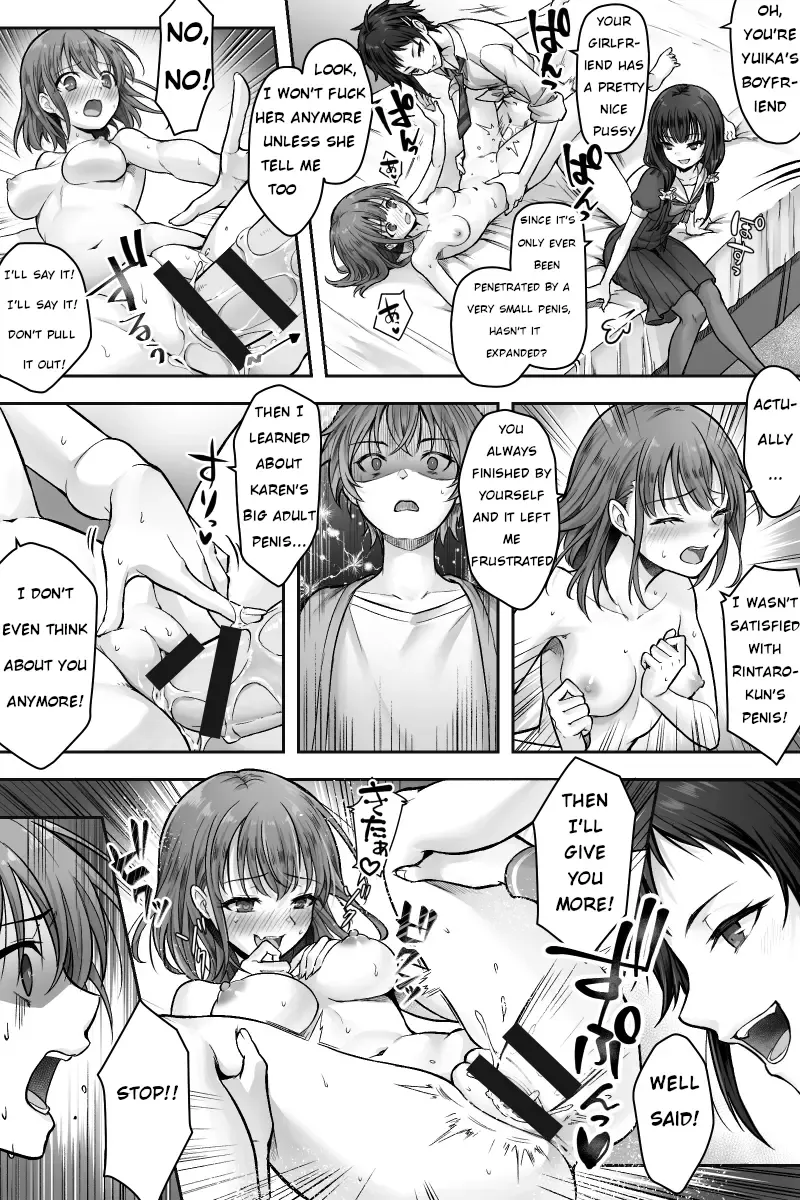 [Sasanoma Nibi] The story of my girlfriend and I who fell for a futanari's dick Fhentai - Page 9