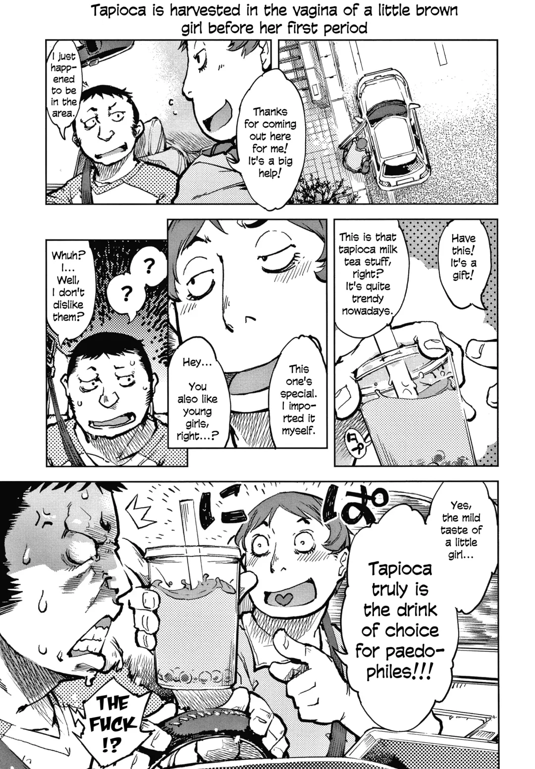 [Suzuki Kyoutarou] Tapioca Shuukaku wa Kasshoku Shochouzen Shoujo no Chitsunai de | Tapioca is harvested in the vagina of a little brown girl before her first period Fhentai - Page 2