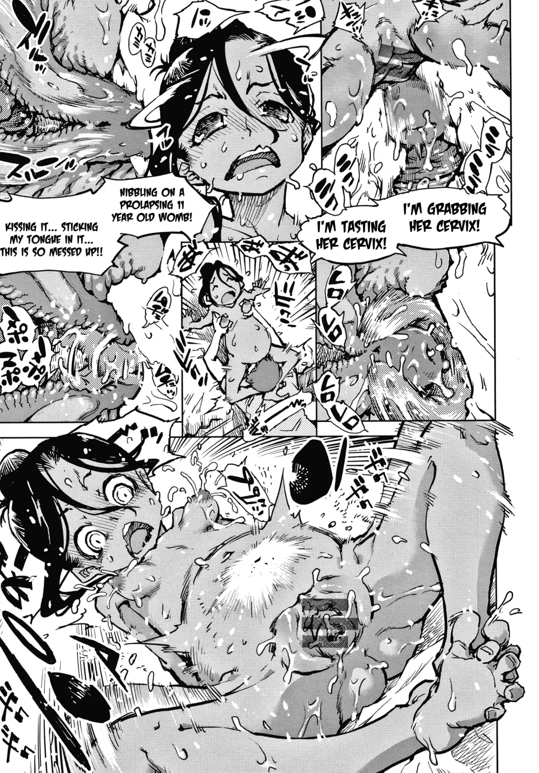 [Suzuki Kyoutarou] Tapioca Shuukaku wa Kasshoku Shochouzen Shoujo no Chitsunai de | Tapioca is harvested in the vagina of a little brown girl before her first period Fhentai - Page 32
