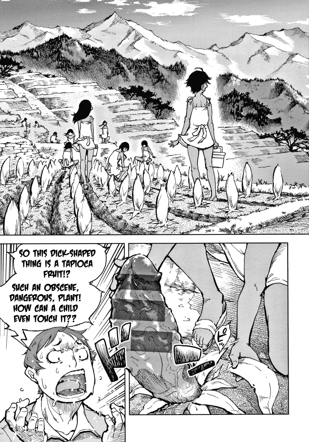 [Suzuki Kyoutarou] Tapioca Shuukaku wa Kasshoku Shochouzen Shoujo no Chitsunai de | Tapioca is harvested in the vagina of a little brown girl before her first period Fhentai - Page 8