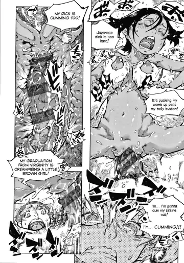 [Suzuki Kyoutarou] Tapioca Shuukaku wa Kasshoku Shochouzen Shoujo no Chitsunai de | Tapioca is harvested in the vagina of a little brown girl before her first period Fhentai.net - Page 21