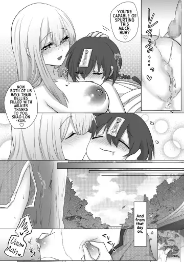 [Ashitaba Mofu] Kyuunyuu Kyonshii wa Kyou mo Doushi ni Ikasareru | The Taoist Monk Cumtinues to keep the Milk-sucking Jiangshi Alive Fhentai - Page 24