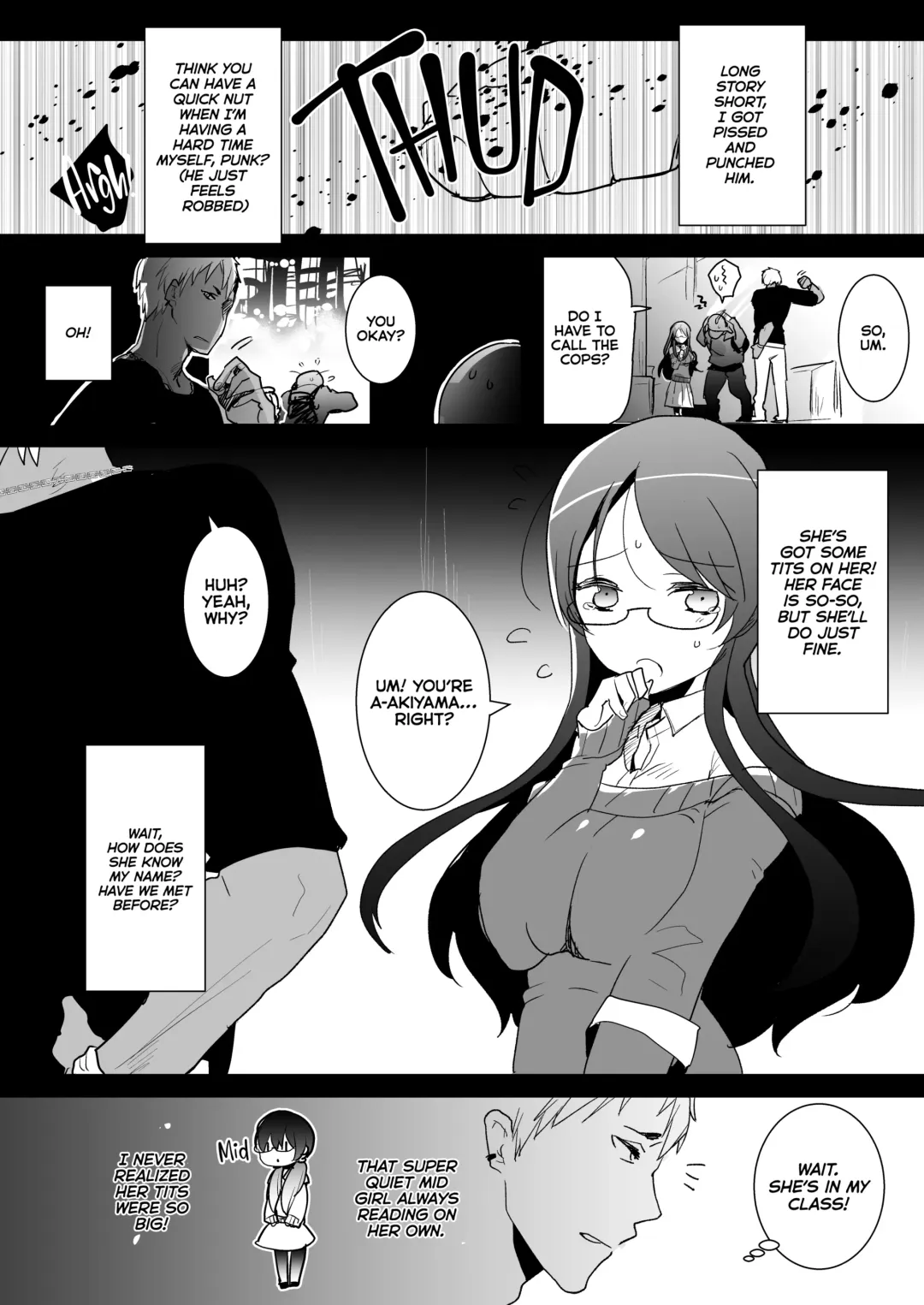 [Aimaitei Umami] Remember That Time I Rescued My Quiet Classmate and Went for a Quickie but Then Fell in Love With Futa Cock? Fhentai - Page 3