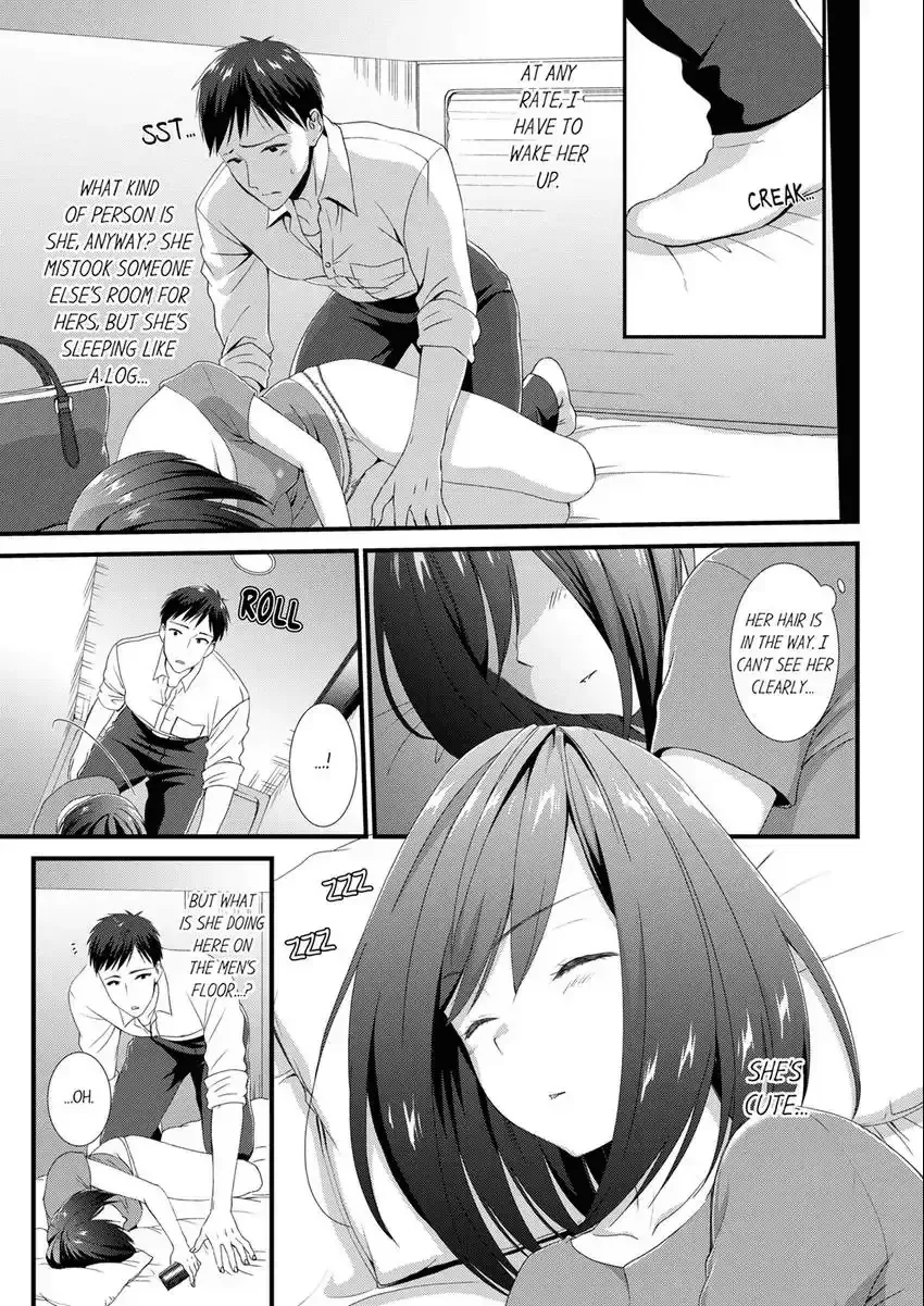 [Takamiya Hairi] Yada, Capsule Hotel de Chikan!? "Heya, Machigaeta no Omaedaro?" 1-3 | No Way, a Molester at a Capsule Hotel!? "You're the One Who Entered the Wrong Room, Right?" 1-3 Fhentai.net - Page 4