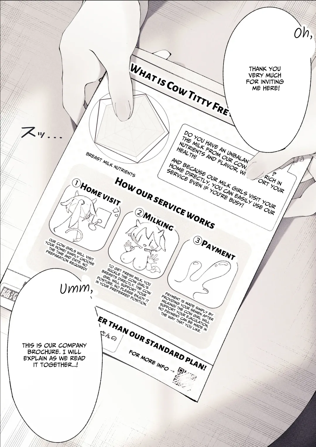 Shinjin Ushi Musume no Dokidoki Oppai Milk Houmon Hanbai! | Rookie Cow Girl's Titillating Titty Milk Touting! Fhentai - Page 5