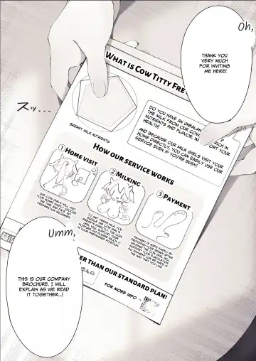 Shinjin Ushi Musume no Dokidoki Oppai Milk Houmon Hanbai! | Rookie Cow Girl's Titillating Titty Milk Touting! Fhentai - Page 5