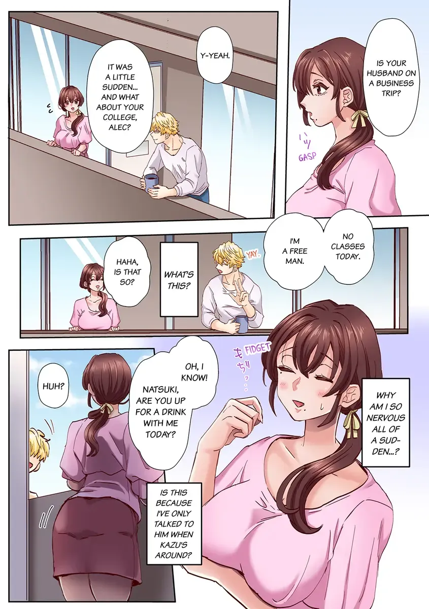 [Azumaya Manju] "Okusan no Ana, Ore no de Fusai de Agemasu ne?" Yokkyuu Fuman na Hitozuma ga Rinjin Ryuugakusei no XL Chinpo ni Ochiru made... 1-9 | An XXL Dick to Satisfy a Married Woman 1-9 Fhentai - Page 8