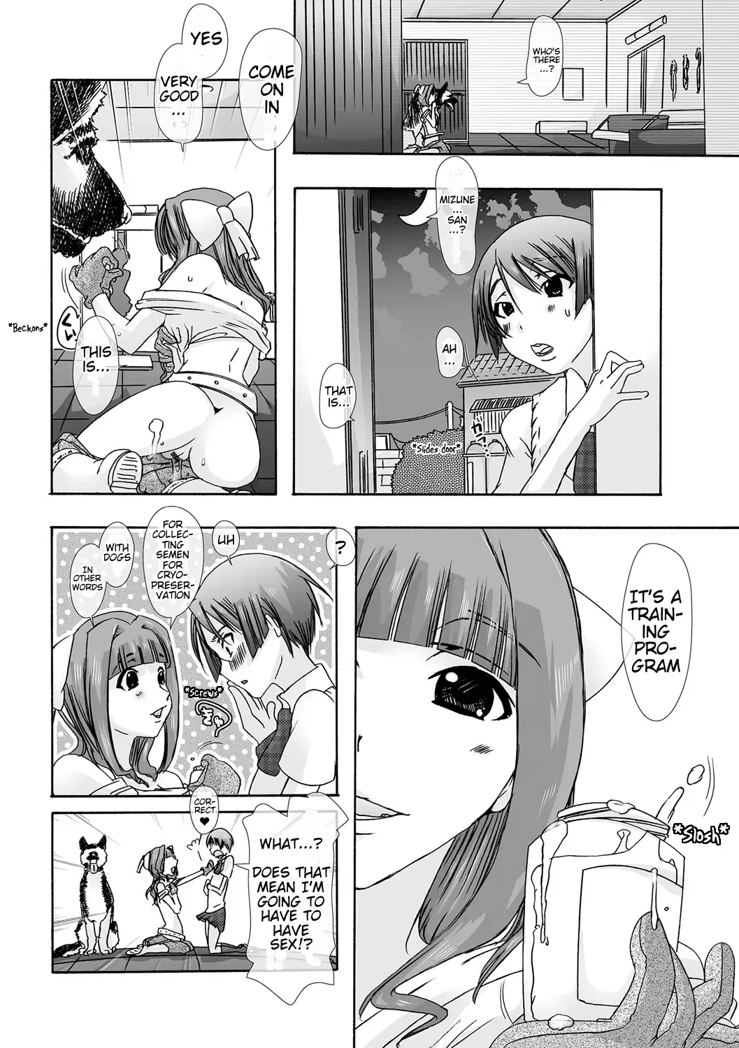 [Chikiko] Juukan Manual Kenshuu Saki; Top Breeder | Bestiality Manual Training Goal; Top Breeder Fhentai - Page 10