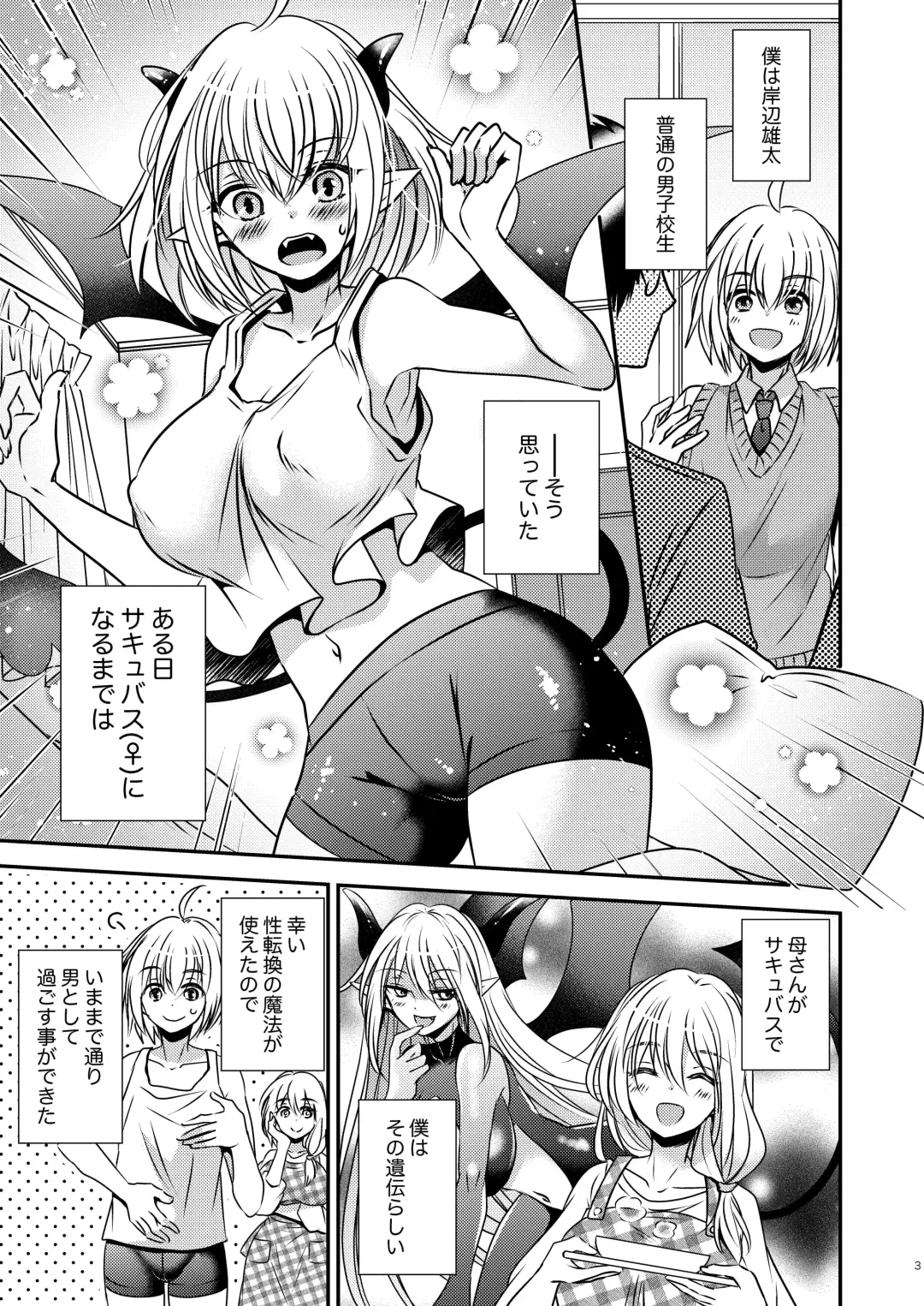 [Matsuzono] Shinyuu ♂ Tokidoki Succubus ♀ Fhentai.net - Page 3