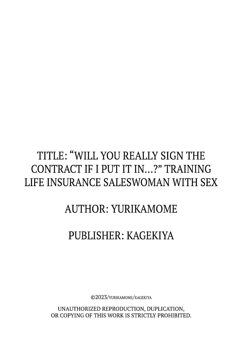 [Yuri Kamome] "Iretara Hontou ni Keiyaku Shite Kuremasu ka...?" Seiho no Onee-san o Netoru Choukyou Uwaki SEX 1 | "Will You Really Sign the Contract If I Put It In...?" Training Life Insurance Saleswoman with Sex 1 Fhentai - Page 33