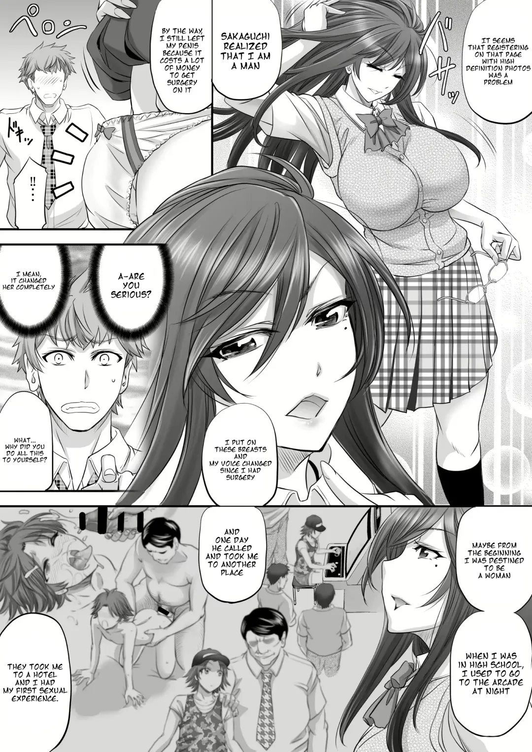 [Kikuichi Monji] Papakatsu Shemale Ga Kanojo Ni Naru Made Fhentai - Page 5