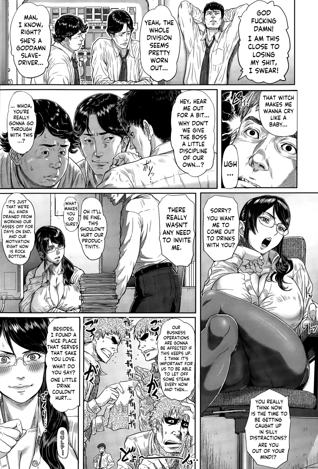 [Katou Tetsuya] Onna Joushi Naburare Jigoku | Miss Boss' Tantalising Torment Fhentai - Page 3