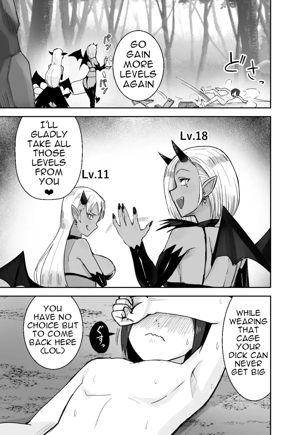 [Aibiki Mabo] Succubus ni Haiboku Shite Chitchana Teisobi o Tsukerarechau Ohanashi | Story about Losing to a Succubus and Made to Wear Small Chastity Belt Fhentai - Page 16
