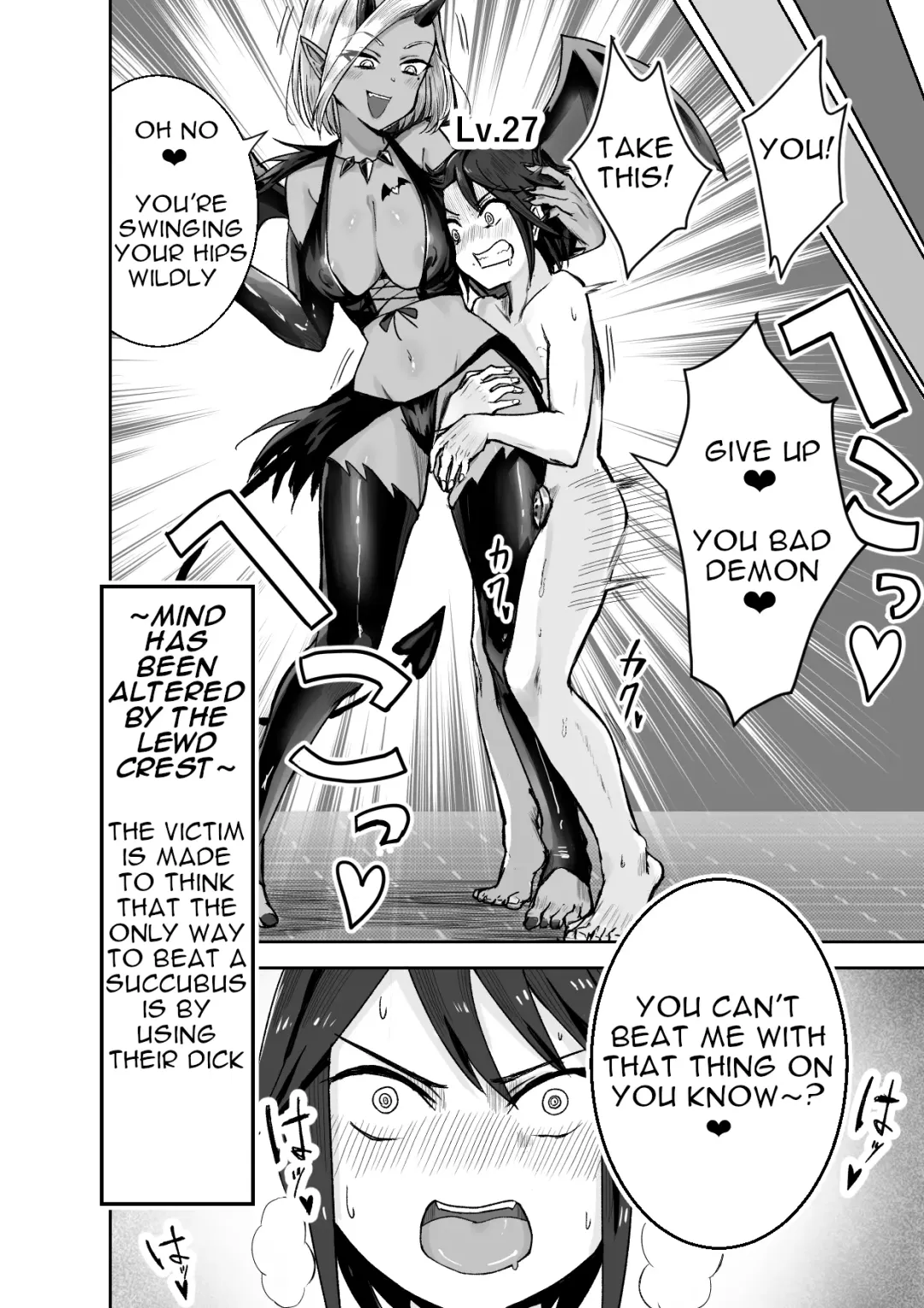 [Aibiki Mabo] Succubus ni Haiboku Shite Chitchana Teisobi o Tsukerarechau Ohanashi | Story about Losing to a Succubus and Made to Wear Small Chastity Belt Fhentai - Page 23