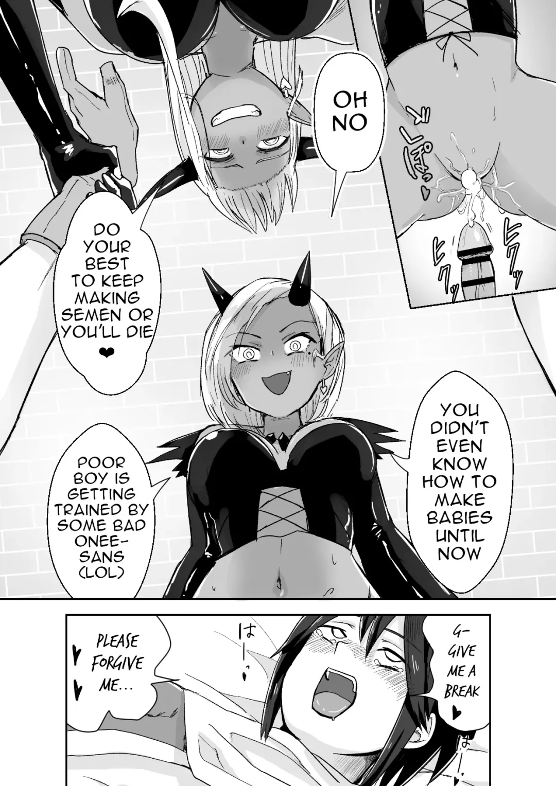 [Aibiki Mabo] Succubus ni Haiboku Shite Chitchana Teisobi o Tsukerarechau Ohanashi | Story about Losing to a Succubus and Made to Wear Small Chastity Belt Fhentai - Page 9