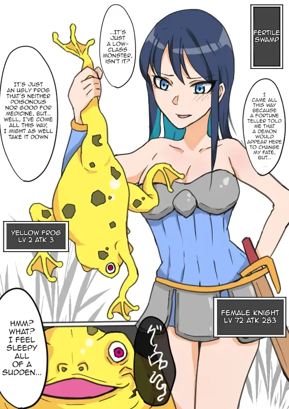 [Chihiro] Female Knight and Frog Monster Swap Fhentai - Page 1