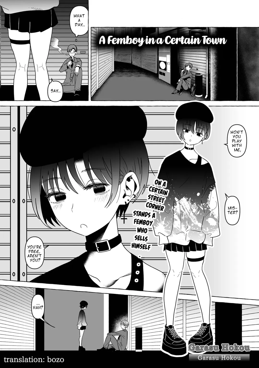 [Garasu Hokou] Aru Machi no Otokonoko | A Femboy in a Certain Town Fhentai - Page 1