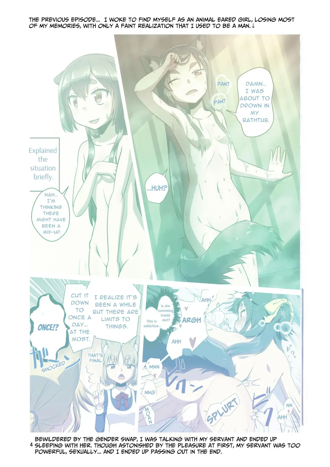 [Fumotono Mikoto] Me ga Sametara Kemomimi Shoujo ni Natteita Ohanashi 2 | When I Awoke I Had Become An Animal Eared Girl 2 Fhentai - Page 4