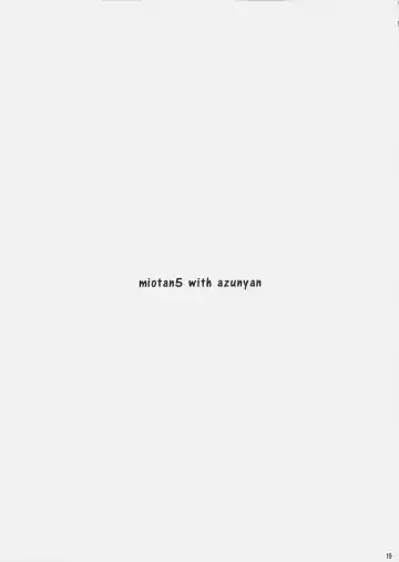 [Nanase Meruchi] Mio-tan! 5 Azunyan to Fhentai - Page 18