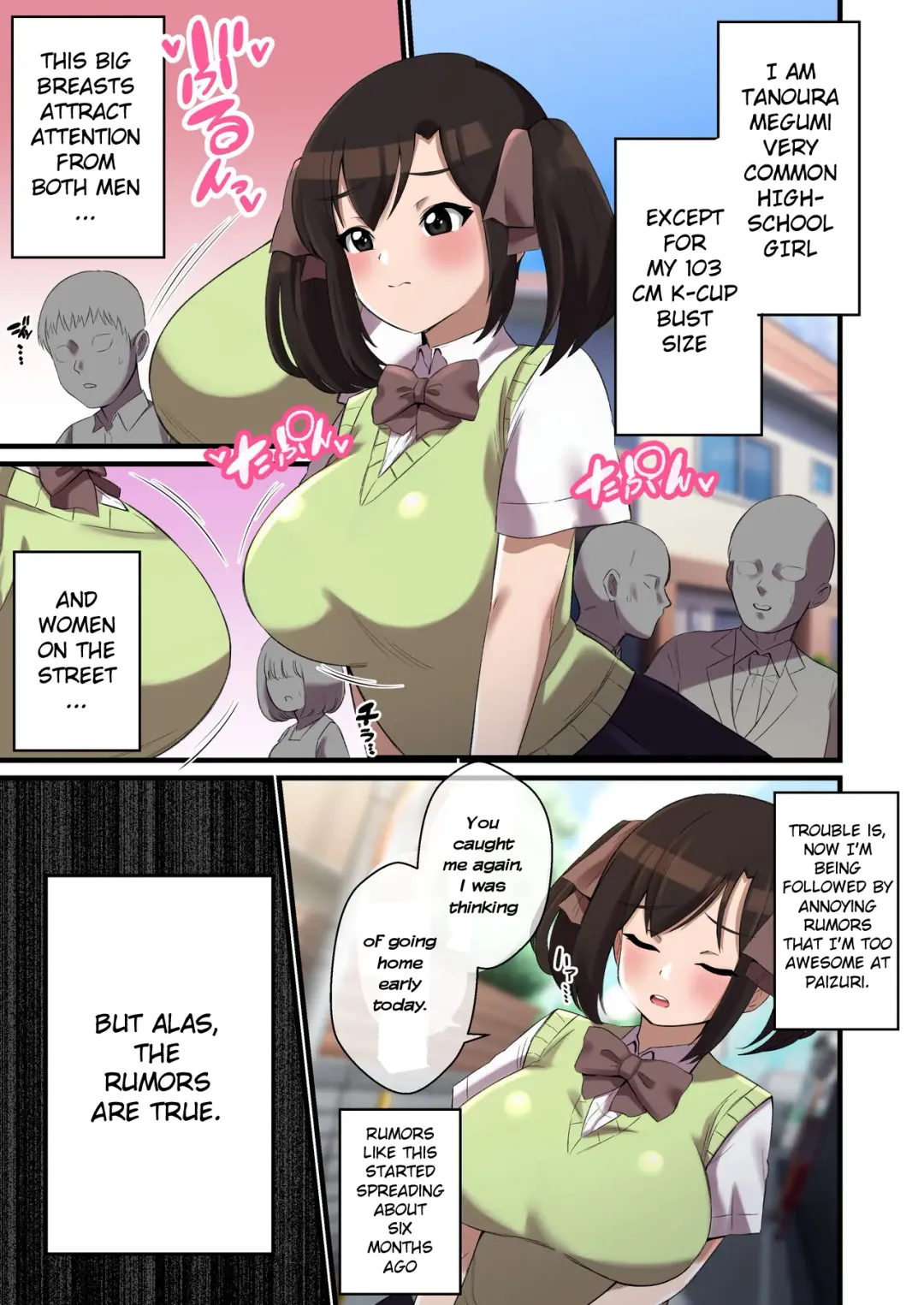 [Shake Chazuke] Paizuri ga Sugoi to Uwasa no ko | Great-famed paizuri girl Fhentai - Page 6