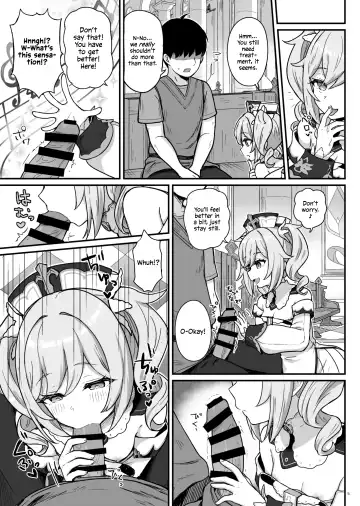 [Momosawa] Barbara-chan ga Ecchi na Chiryou o Shite kureru Hon | Barbara's Sexual Treatment Fhentai - Page 6