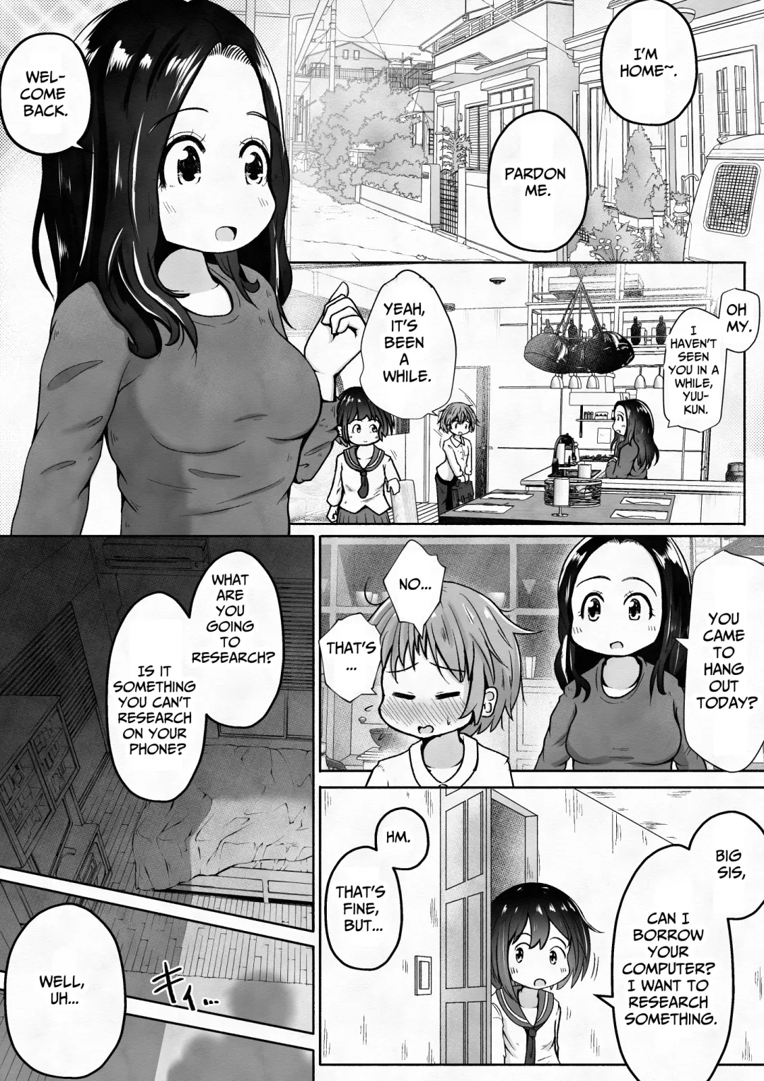 [Neko Daifuku] Otoko no Ko ga Osananajimi no Shimai ni Kairaku Choukyou Saserareru Ohanashi | Pleasure Training By Two Sisters Fhentai - Page 4
