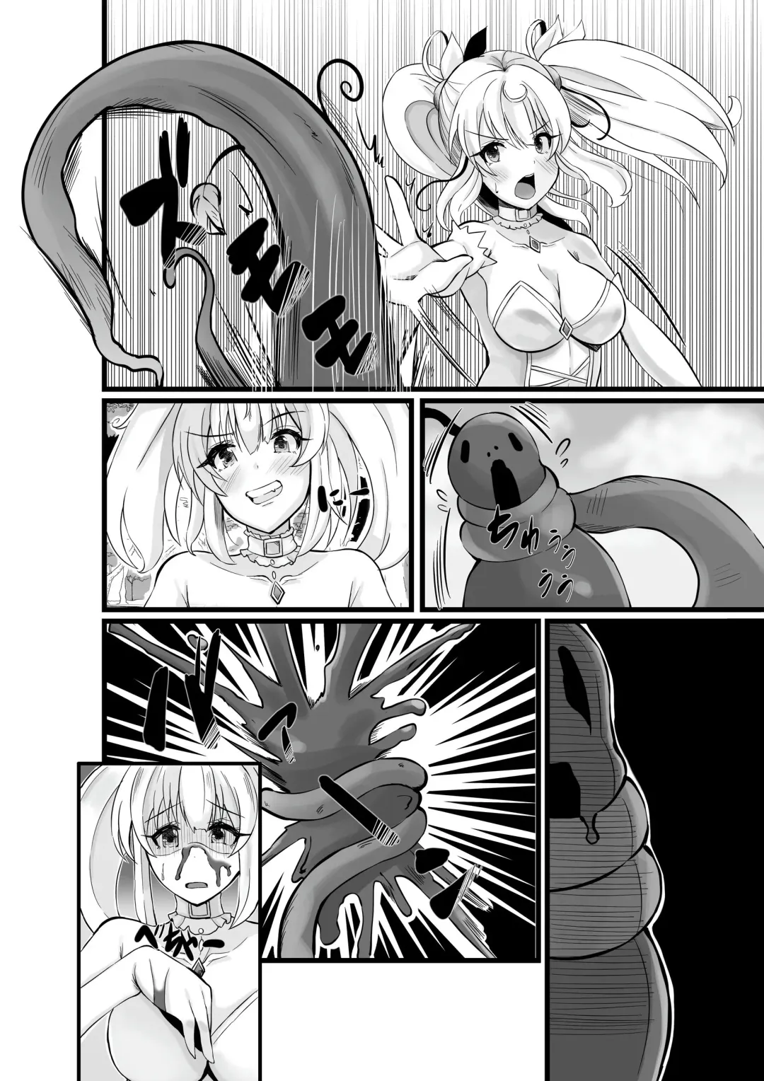 Mahou Shoujo Saint Lily Shinshoku ~Mahou Shoujo ga Ecchi na Teki ni Haiboku Shite Akuochi Kaijin-ka Suru Made~ - Magical girl Saint Lily Erosion Fhentai - Page 47