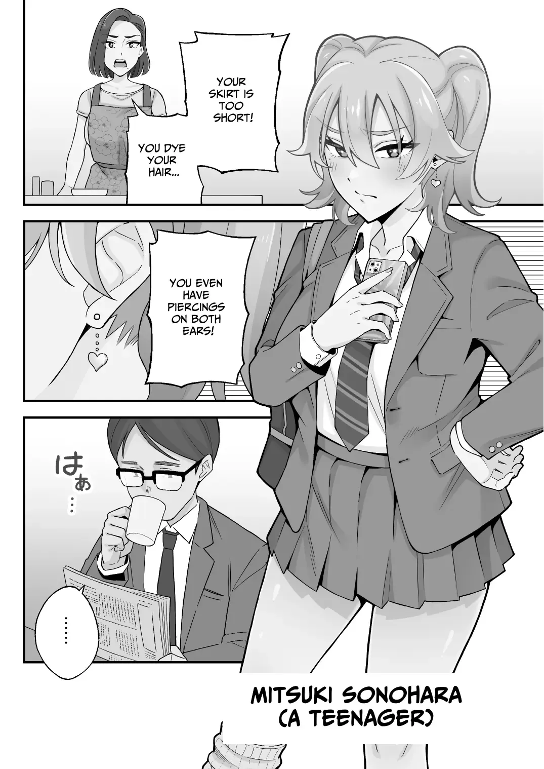 [Kameyama Cola] Oyako Ana ~Moto Yariman Haha to Papa-katsu Musume~ Fhentai - Page 4