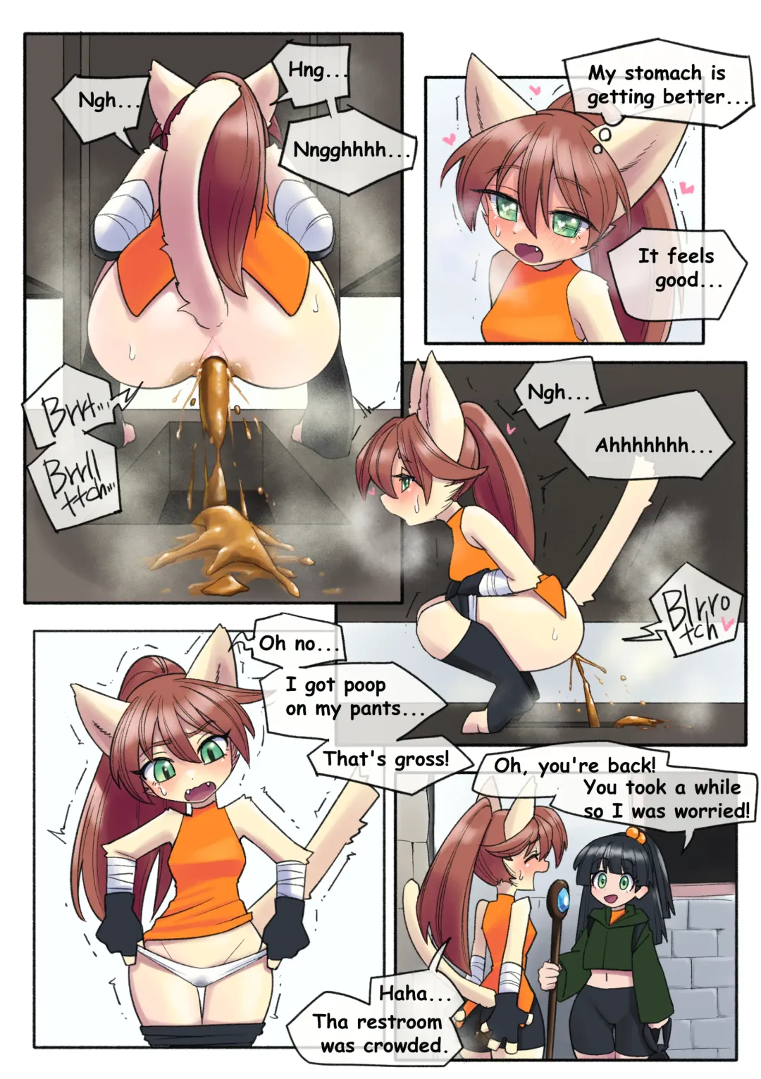 [Uno Usaya] Waiting in Line While Holding her Poop Fhentai.net - Page 6