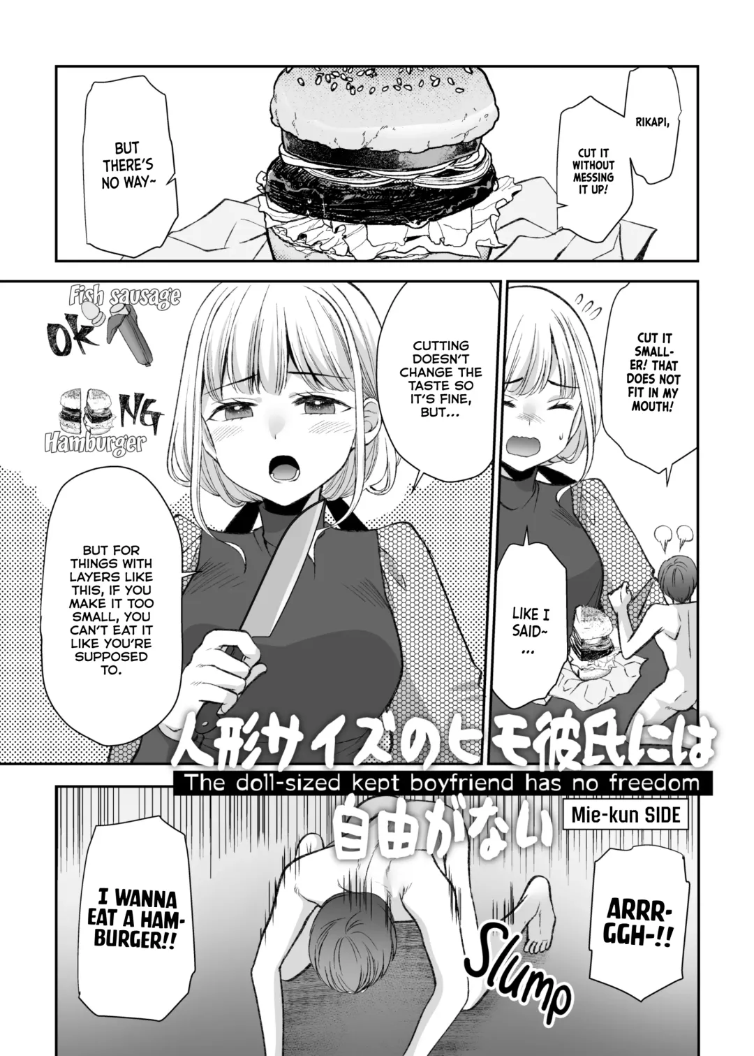 [Sakura Hanatsumi] Ningyou Size no Himo Kareshi ni wa Jiyuu ga Nai | The doll-sized kept boyfriend has no freedom Fhentai.net - Page 27