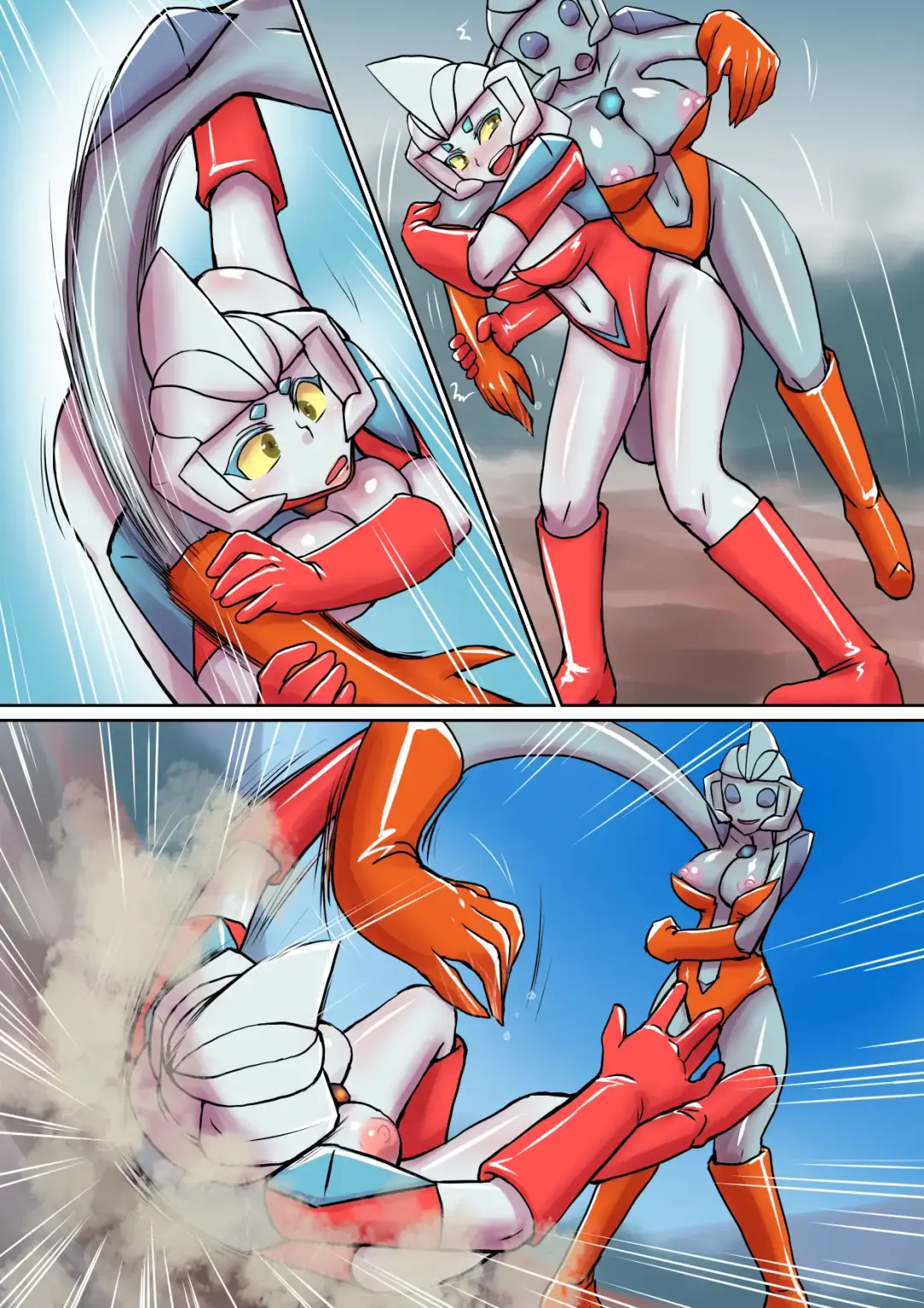 Tokusatsu Heroine Series - Rusty Comet Ch. 5 "Rusty Comet VS Rusty Comet" Fhentai.net - Page 23