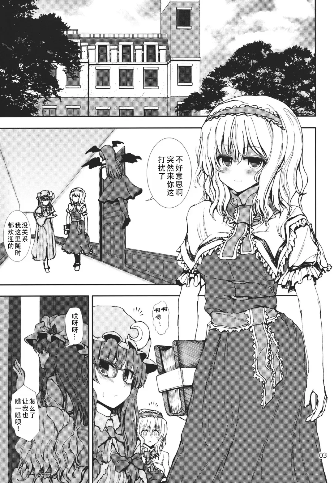 [Mokumokuren] Alice to Patchouli no Yoasobi Time!! | 爱丽丝和帕秋莉的夜间游戏时间!! Fhentai.net - Page 3