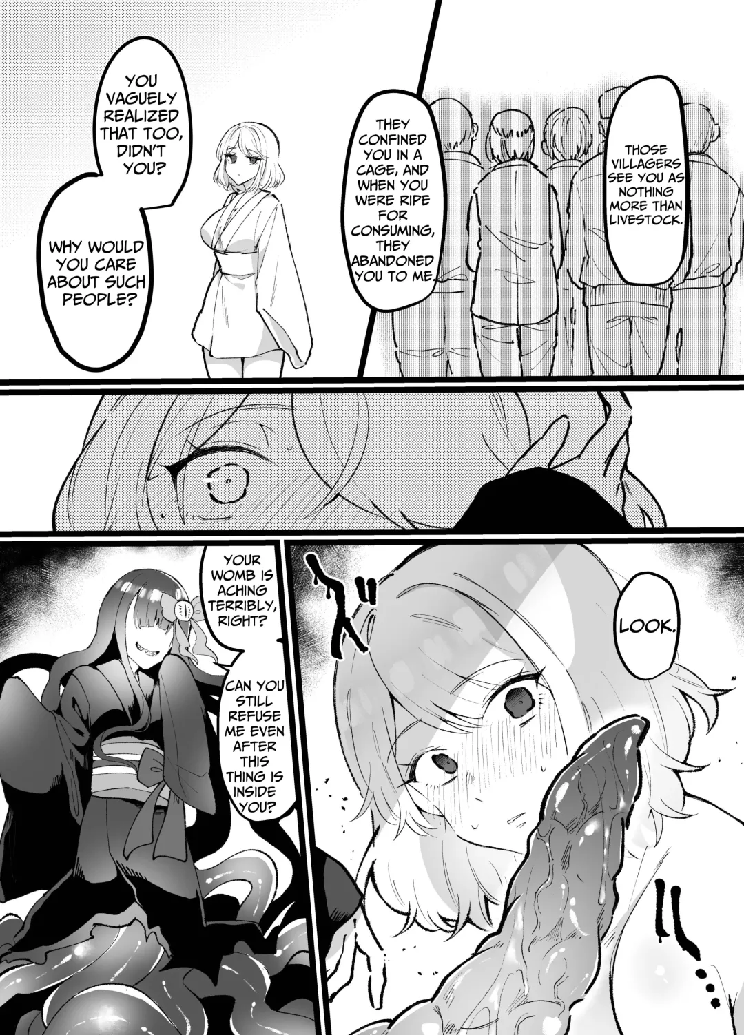 Jashin-sama no Ikenie ~Shokushu to Inmon de Muchi na Ikenie o Kairaku Metori~ | Sacrifice for the Evil God ~Ignorant Sacrificial Lamb's Tentacle & Lewd Crest Pleasure Wedlock~ Fhentai - Page 18