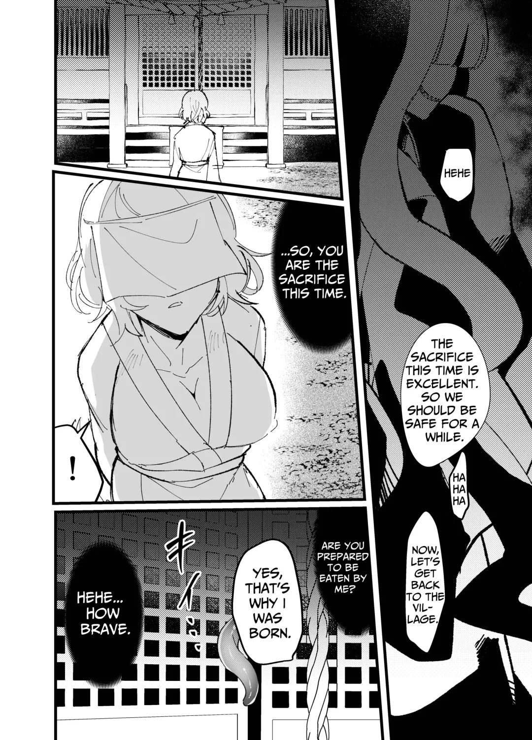 Jashin-sama no Ikenie ~Shokushu to Inmon de Muchi na Ikenie o Kairaku Metori~ | Sacrifice for the Evil God ~Ignorant Sacrificial Lamb's Tentacle & Lewd Crest Pleasure Wedlock~ Fhentai - Page 6