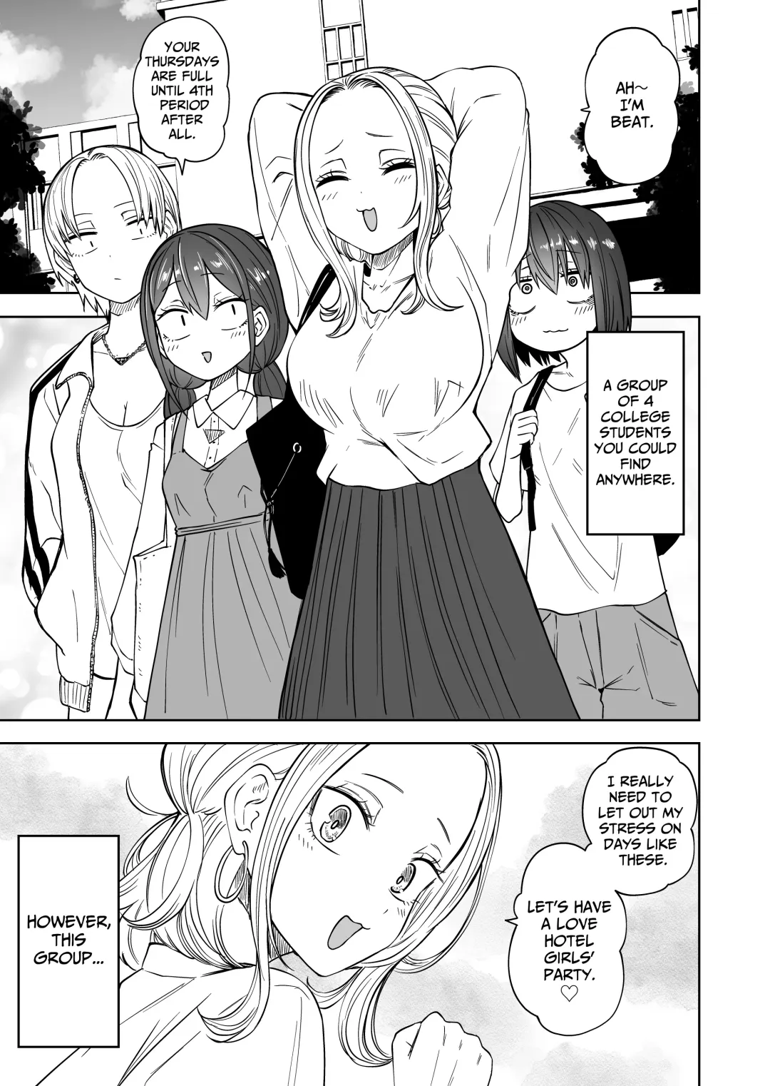 [Sakamoto Kafka] Hajimete no Roshutsu Gokko  | First Time Exhibitionism Play! Lesbian Sex Lovin' University Girls Fhentai - Page 3