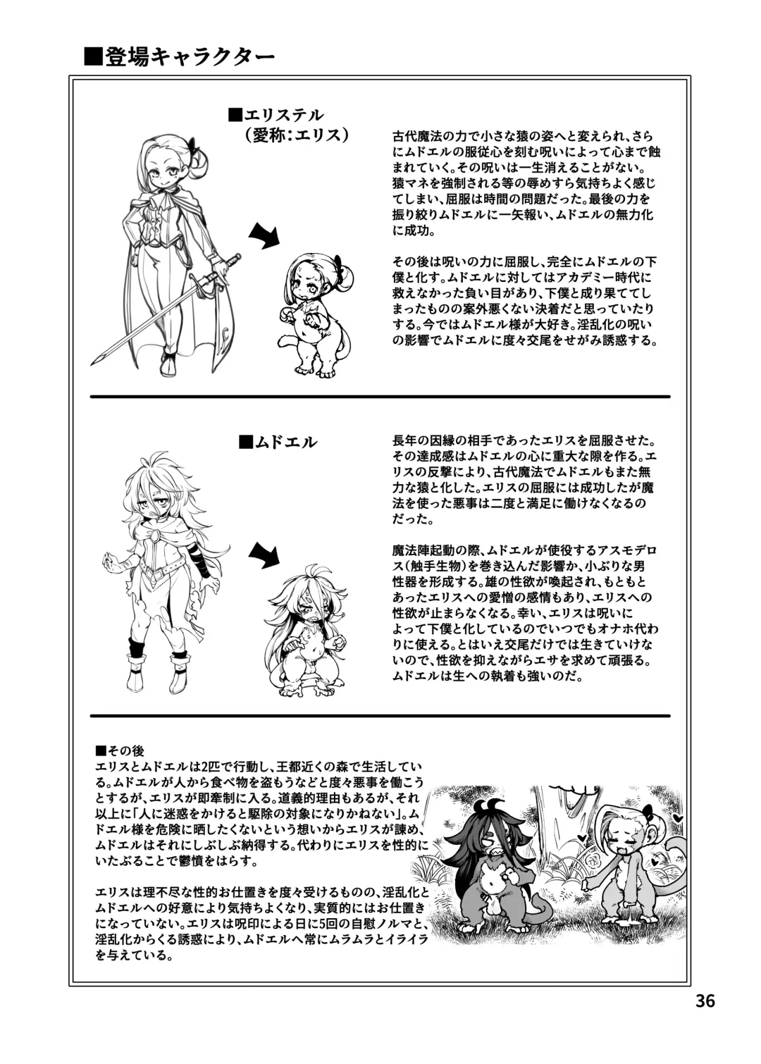 [Hansharu] Seima Kishi Eris ~Zako Saru-ka no Noroi~ Kohen Fhentai - Page 36