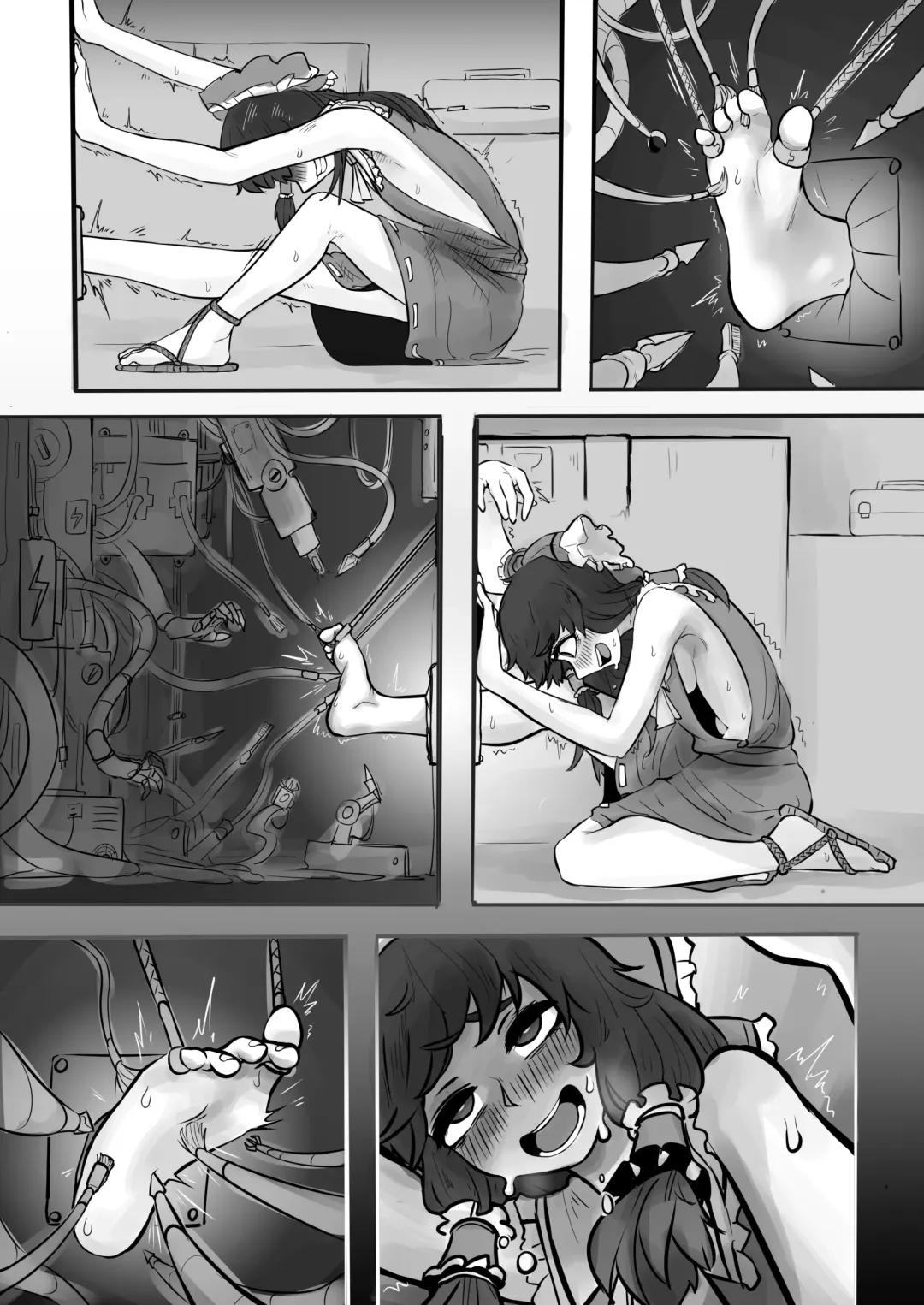 Reimu's Wall Foot Electromagnetic Tickling Durability Fhentai.net - Page 4