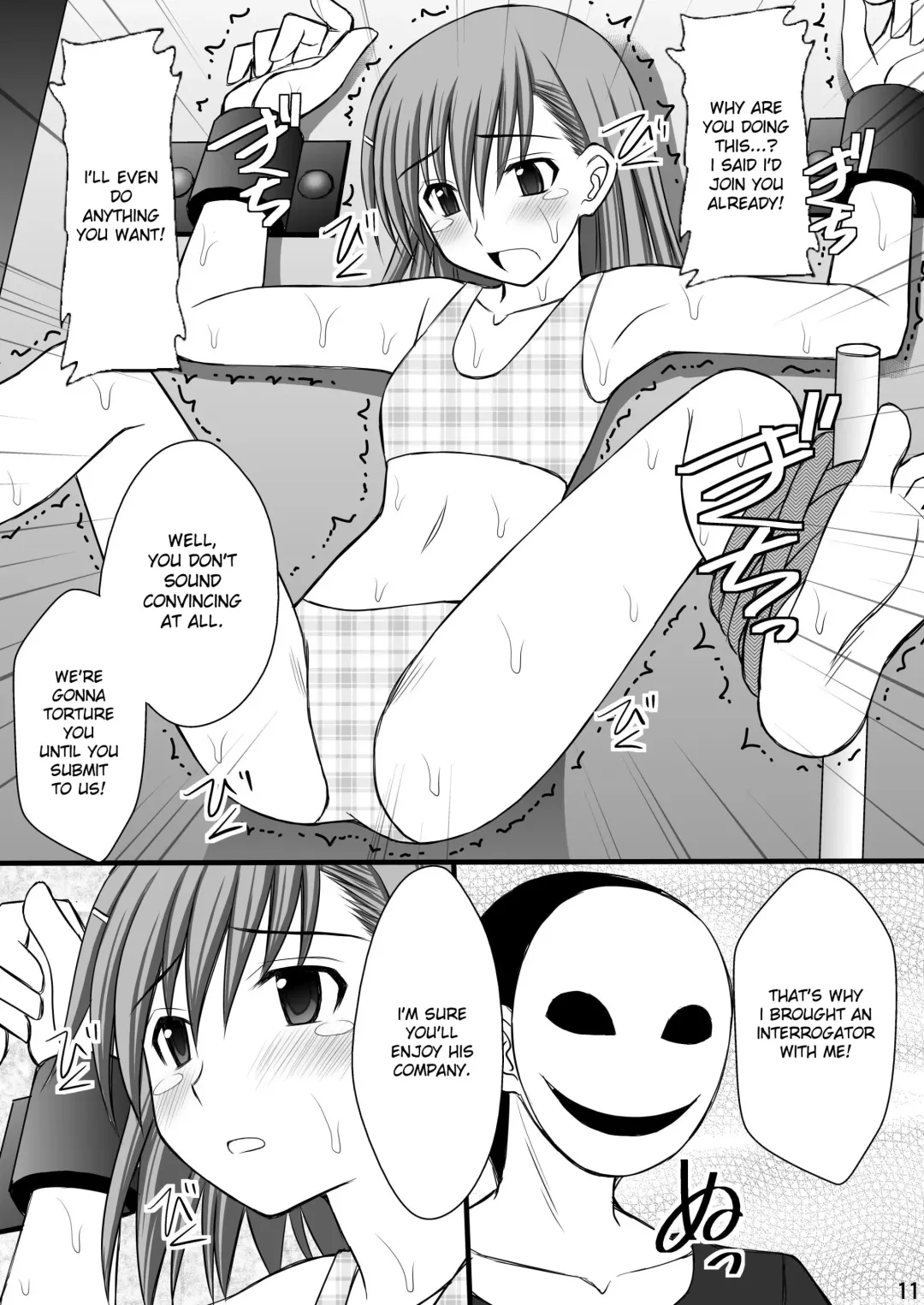 [Kittsu] Seishin Houkai suru made Kusuguri Makutte Ryoujoku Shitemiru Test III Mikoto Zettaizetsumei Mesudorei Hen  (Toaru Majutsu no Index) | Rape and tickle test until one loses her sanity III Fhentai - Page 10