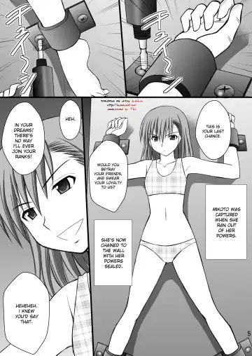 [Kittsu] Seishin Houkai suru made Kusuguri Makutte Ryoujoku Shitemiru Test III Mikoto Zettaizetsumei Mesudorei Hen  (Toaru Majutsu no Index) | Rape and tickle test until one loses her sanity III Fhentai - Page 4