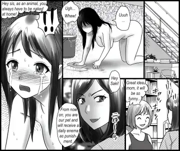 Mamahaha to Imouto ni Yoru Zankoku Shuuchi Ijime | Humiliated and punished by my stepmother and stepsister Fhentai - Page 37