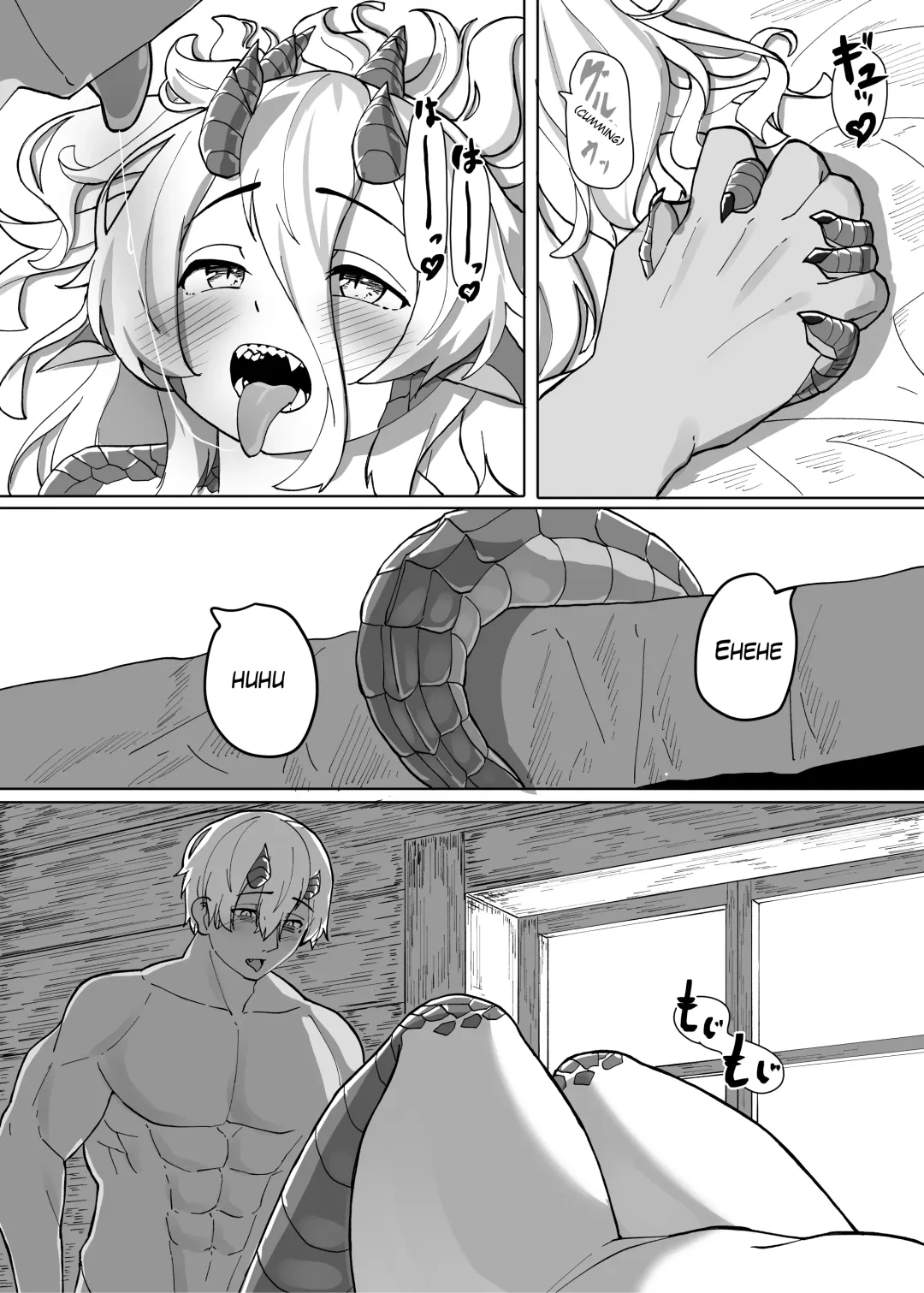 [Kyabetsuka] Because That Night Was The Happiest They've Ever Been - Persecuted Dragon Girl and an Assassin at His Limit Forget Human Speech and Have Beastly Sex Fhentai - Page 42