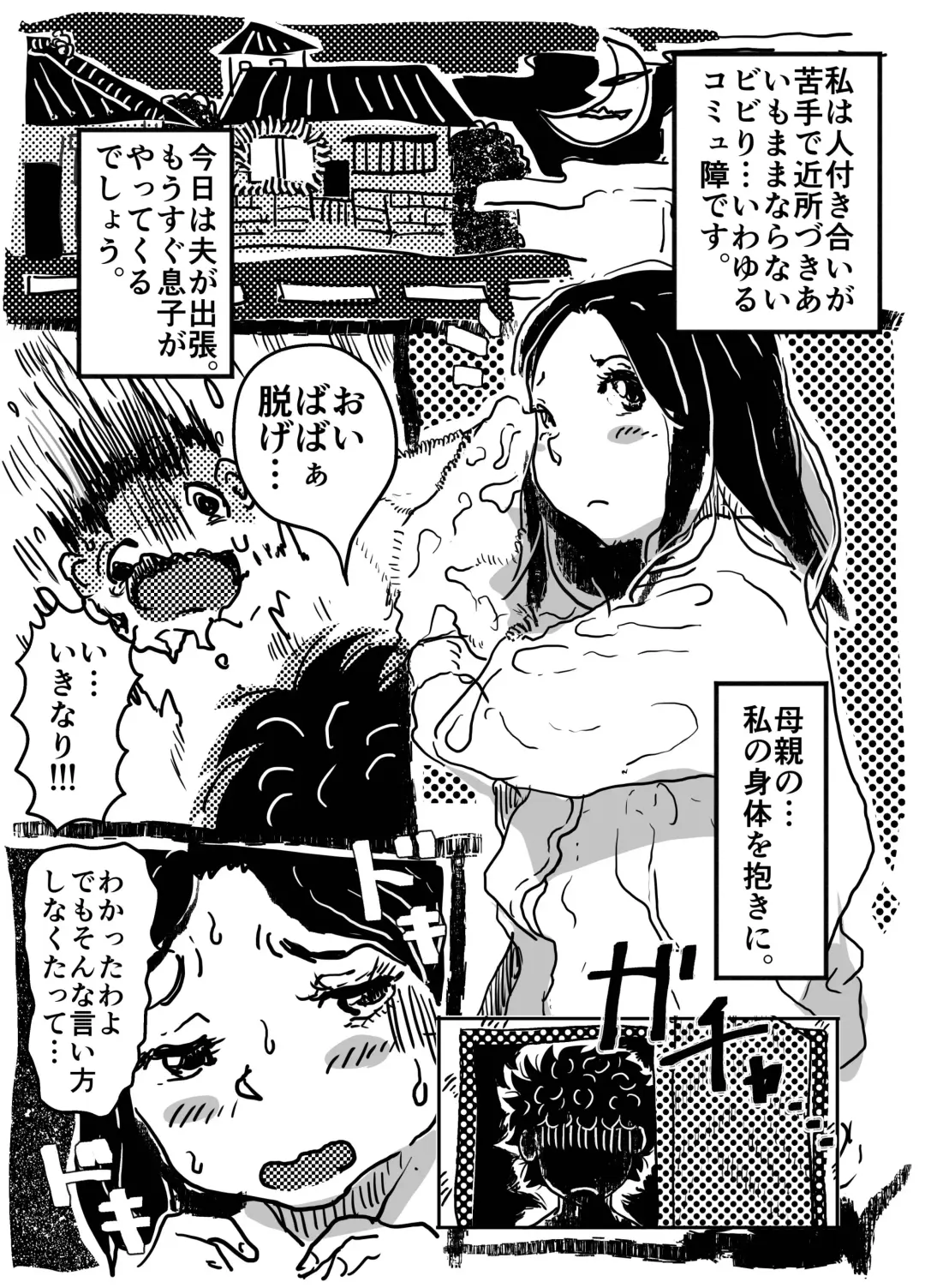 [Junk Kameyoko] 「Komyu sawa no okāsan to, soko ni tsukekonde sekuhara suru musuko no hanashi.」 Fhentai.net - Page 3