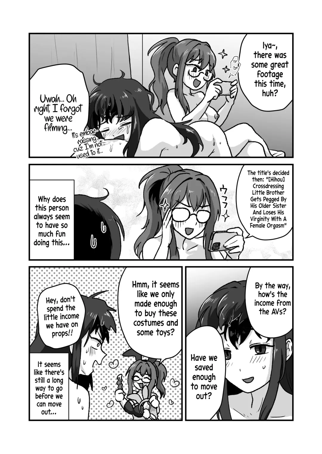 [Yuuki Konefu] "Hihou" Crossdressing Little Brother gets Pegged by his Older Sister and then... Loses his Virginity With a Female Orgasm Fhentai.net - Page 27