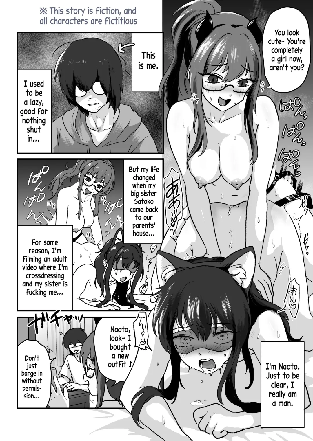 [Yuuki Konefu] "Hihou" Crossdressing Little Brother gets Pegged by his Older Sister and then... Loses his Virginity With a Female Orgasm Fhentai.net - Page 3