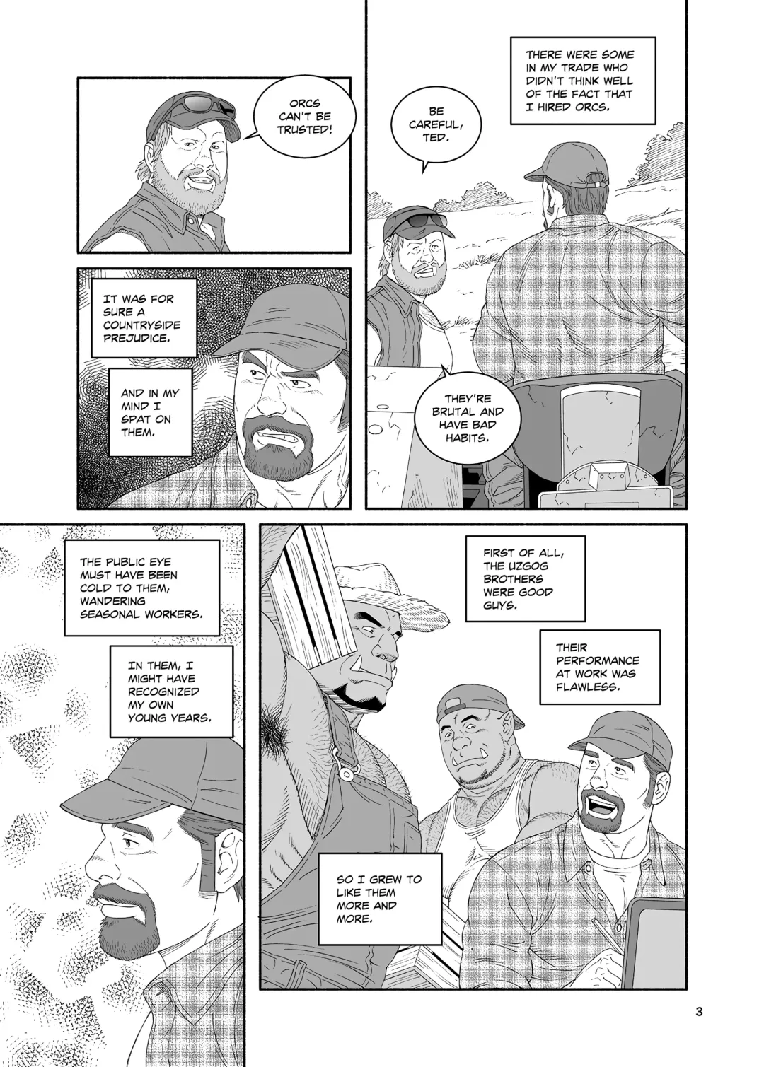 [Tagame Gengoroh] Tagame Gengoroh] B.S.B. Big Sir's Bitches : A Farmer - In the Case of Ted Sterling Fhentai.net - Page 4