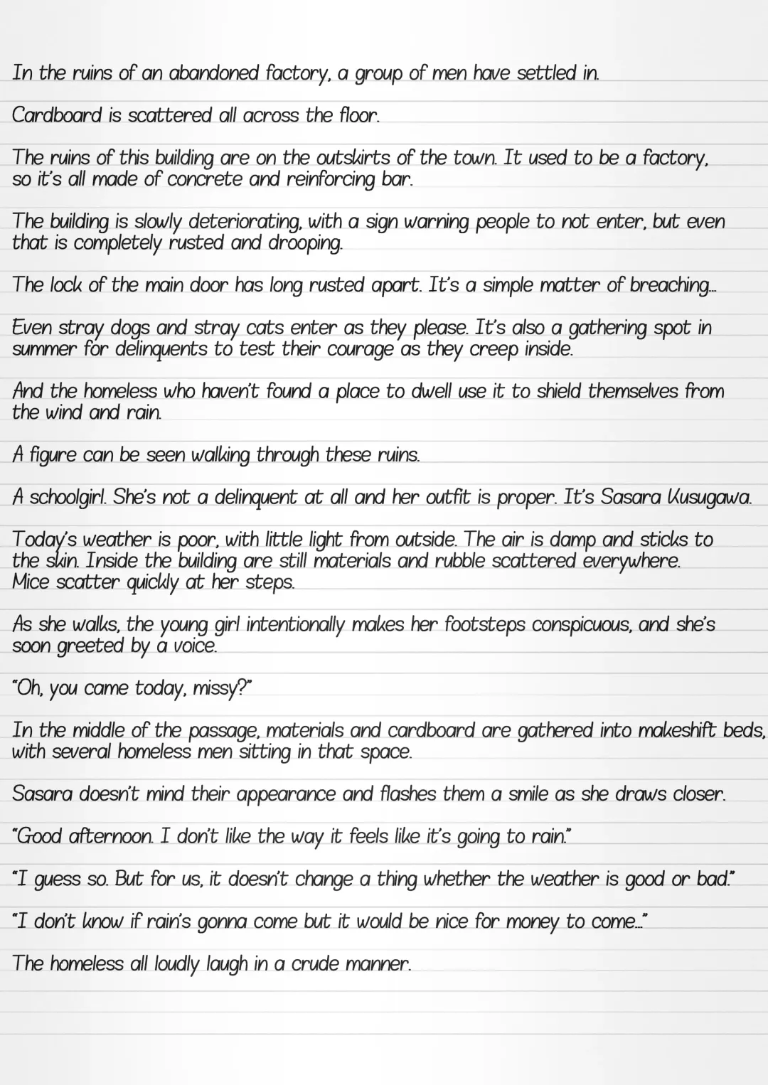 [Chiba Tetsutarou] Misuke's Short Stories 12 - Sasara & The Homeless Fhentai - Page 14