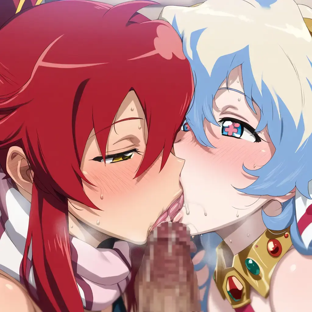 Slaves kiss each other after sharing master's cock Fhentai - Page 9